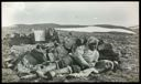 Image of Polar Eskimo [Inughuit] Reclining by Rock Foundation